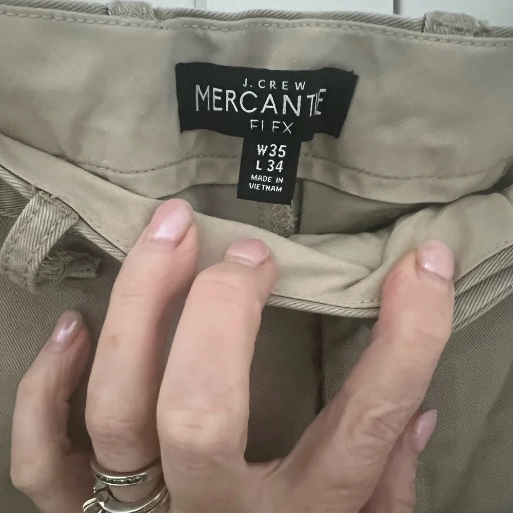 J. Crew Mercantile Men's Straight-Fit Flex Chino Pant Classic Chino Dark Tan